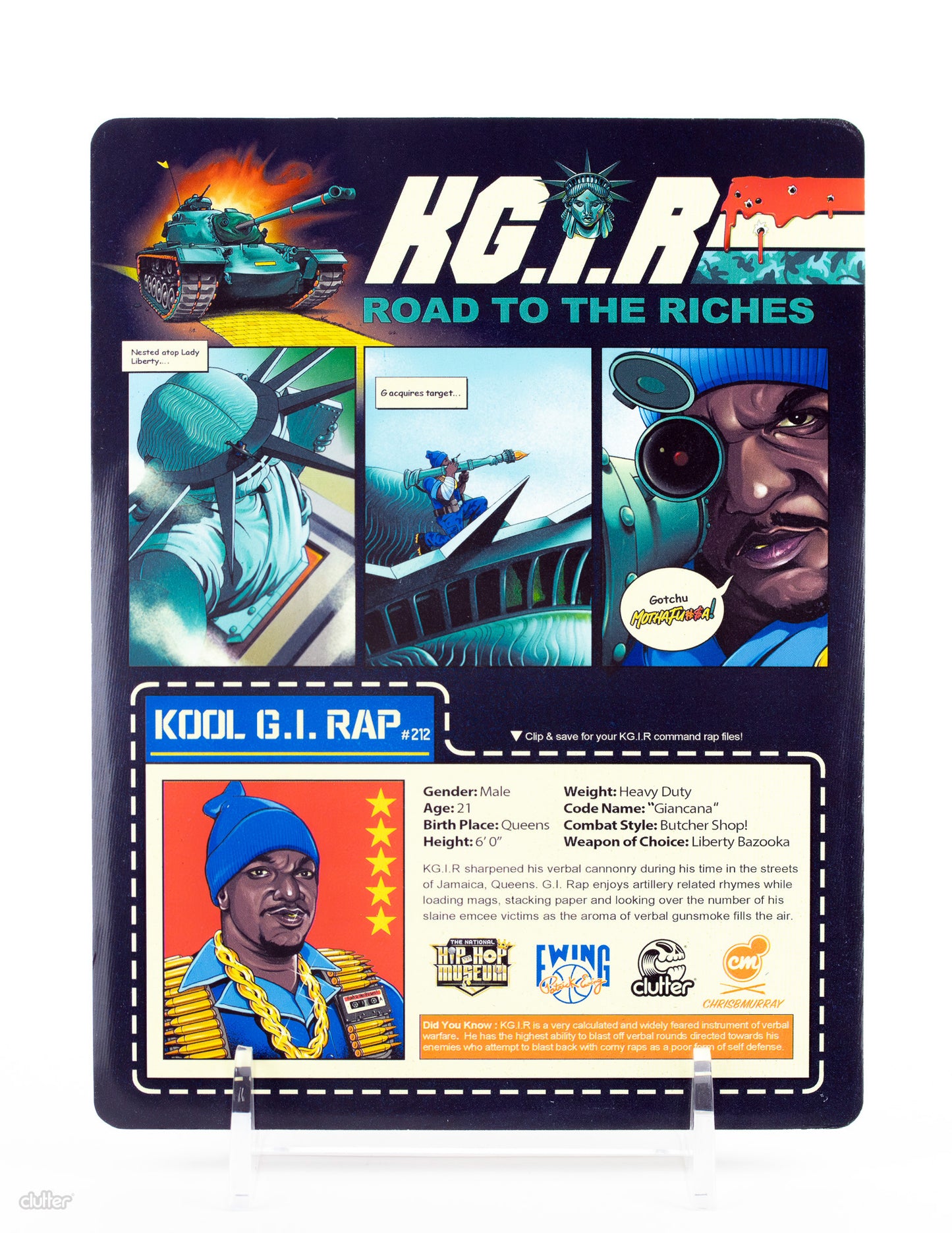 Kool G Rap Black Action Figure