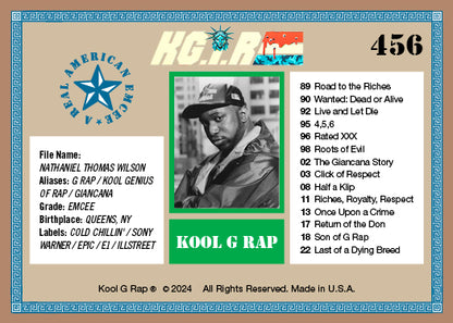 Kool G Rap Trading Card